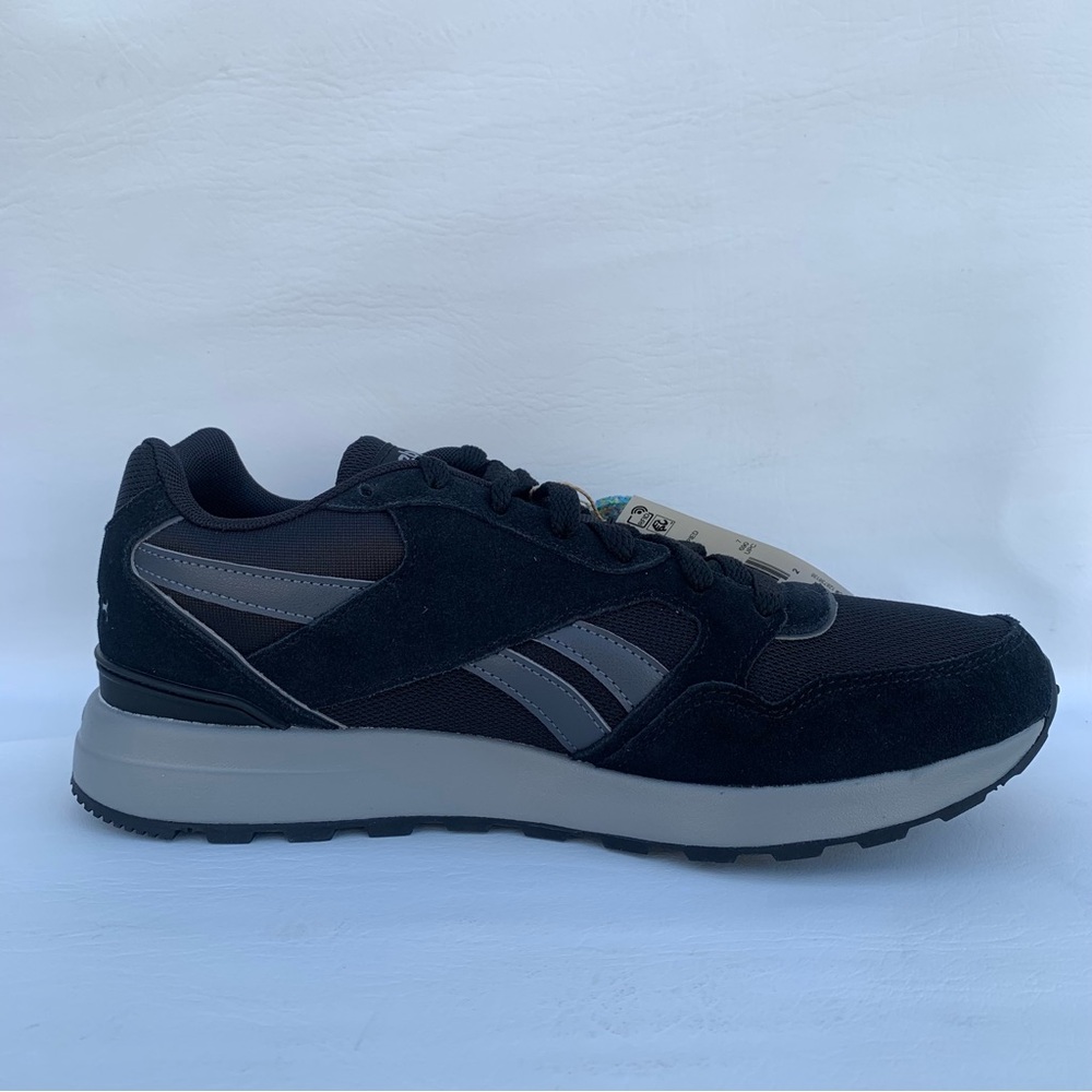 New Reebok Unisex GL 1000 Comfort Footbed size 8 Men / Women 9 Black/Grey - Picture 2 of 16